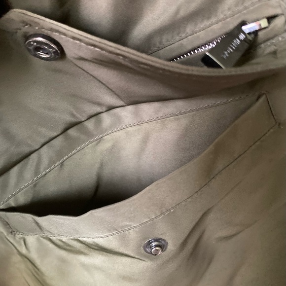 Michael Kors Black Polyester Windbreak Waterproof Hooded Parka Jacket size M - Picture 15 of 15